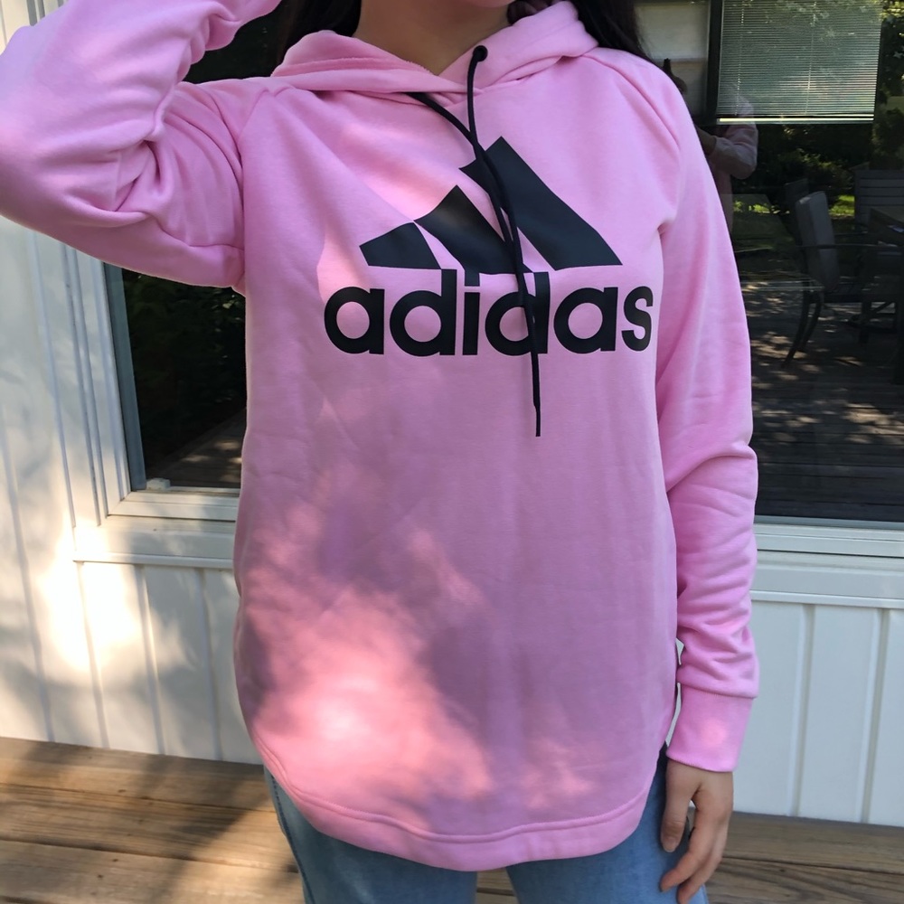 pink adidas hoodie